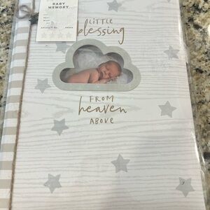 Baby memory keepsake book